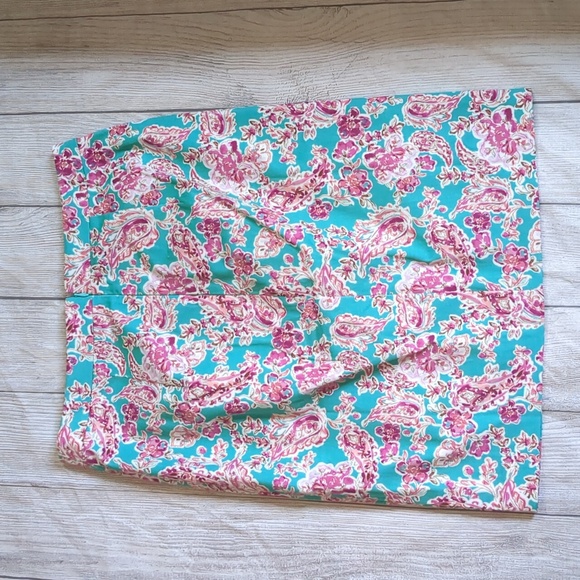 J Crew Factory Floral Printed Pencil Skirt Pink Sea Foam Summer NWT 6 - Picture 7 of 7
